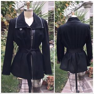 INC International XL Black Wool Jacket Size XL